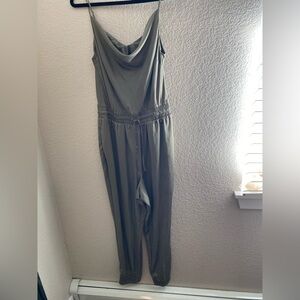 NWT Bar III Stylish Silky Olive Jumpsuit